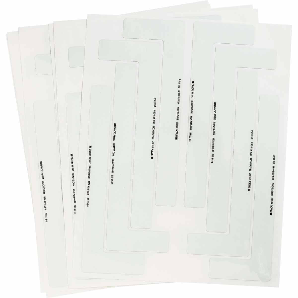 Product image for Brady 81867 BradyGlo™ NYC Egress Marking Tape L-Shaped Corner Marks - Glow-In-The-Dark Self Sticking Polyester, Solid Color, Green Glow, 9" x 3"