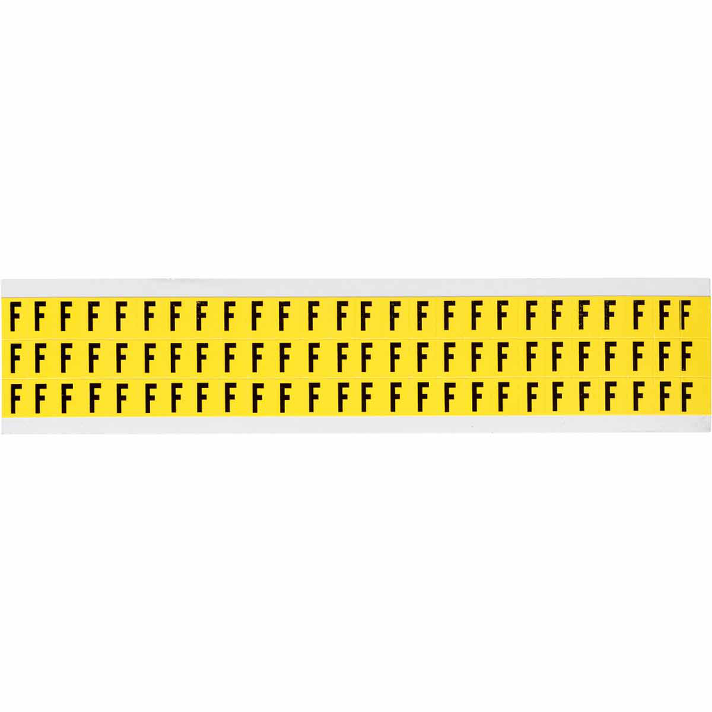 Product image for Brady 3410-F 3410 Series Repositionable Number and Letter Labels, F