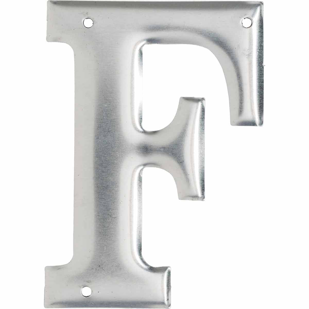 Product image for Brady 1600-F 1600 Series Permanent Aluminum Embossed Number and Letter Labels, F