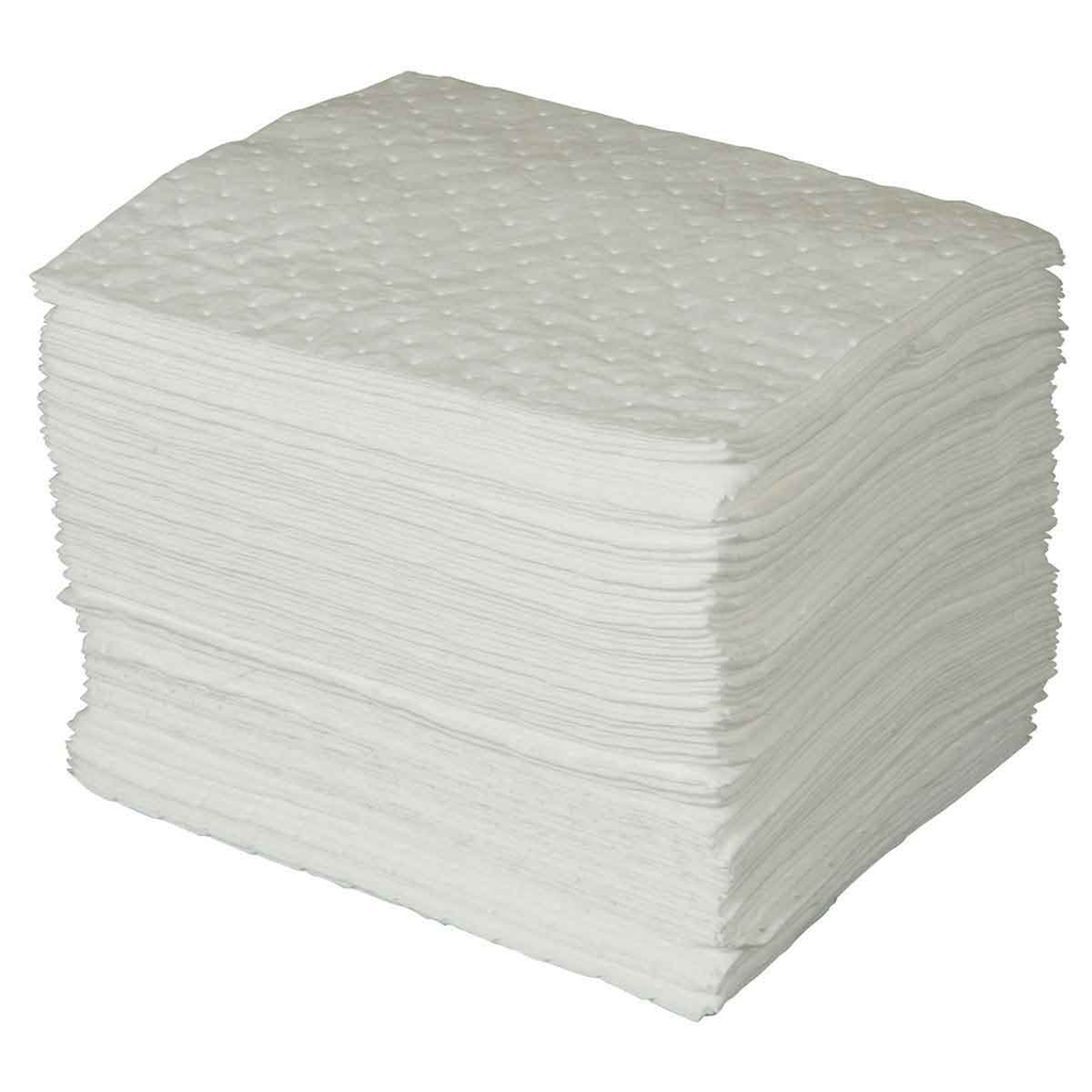 Product image for Brady SPC300 SPC-Series 15" x 19" Medium Weight Oil Sorbent Pads (100/bale)