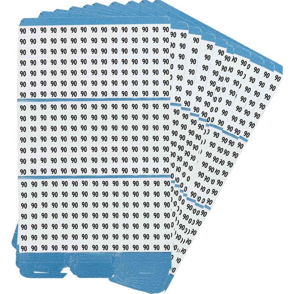 Product image for Brady PWM-90 Porta-Pack® Wire Marker Book Refill - Repositionable Vinyl Cloth, Legend 90