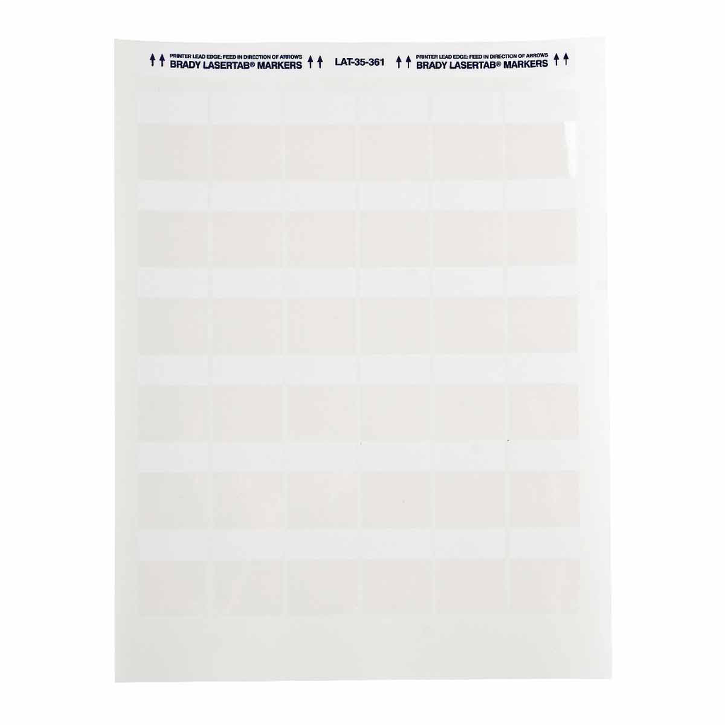 BRADY LAT-35-361-2.5 Label,Laser,B3 BRADY LAT-35-361-2.5 Label,Laser,B3