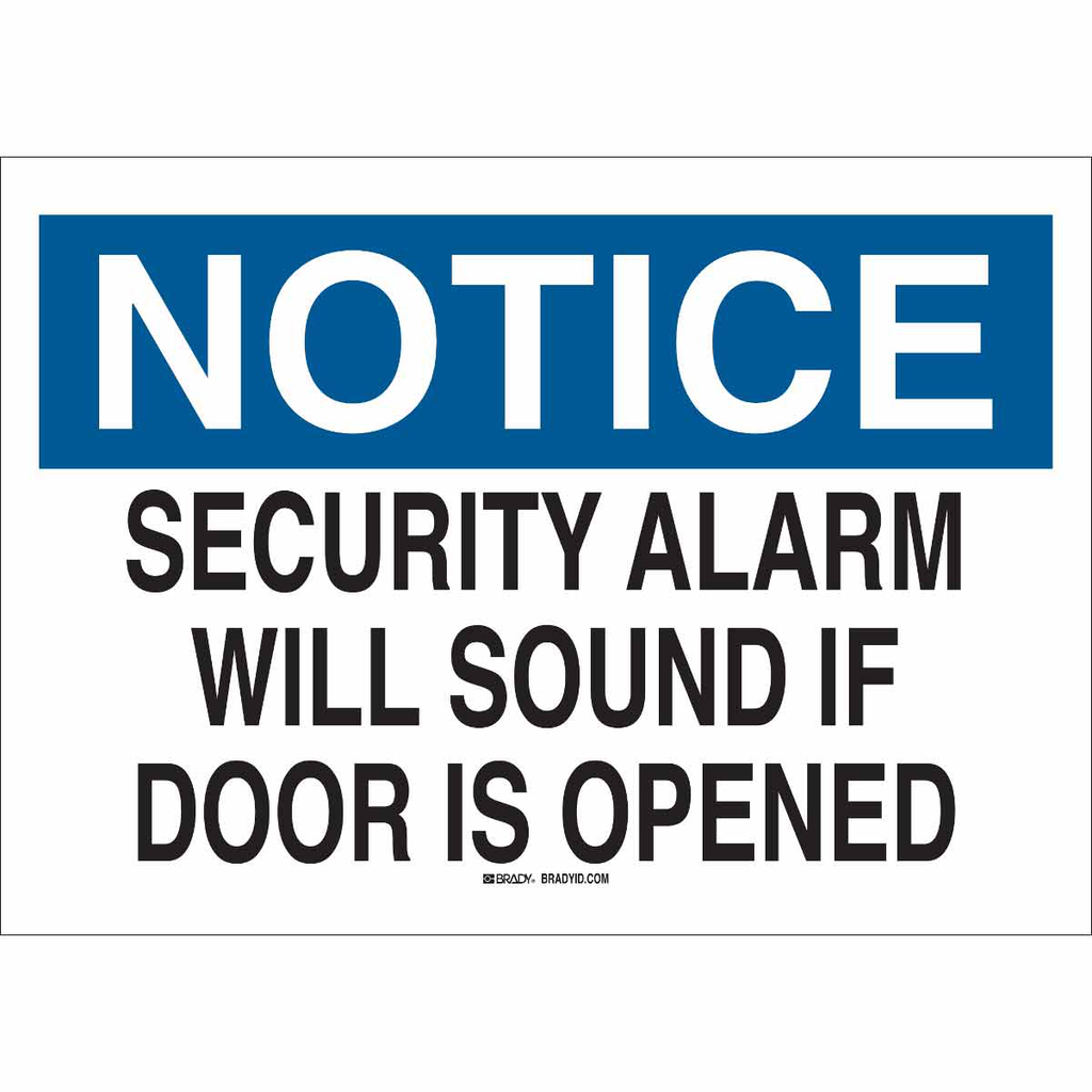 BRADY 95311 Sign,B120,10x7,Bk/Bl/Wt BRADY 95311 Sign,B120,10x7,Bk/Bl/Wt