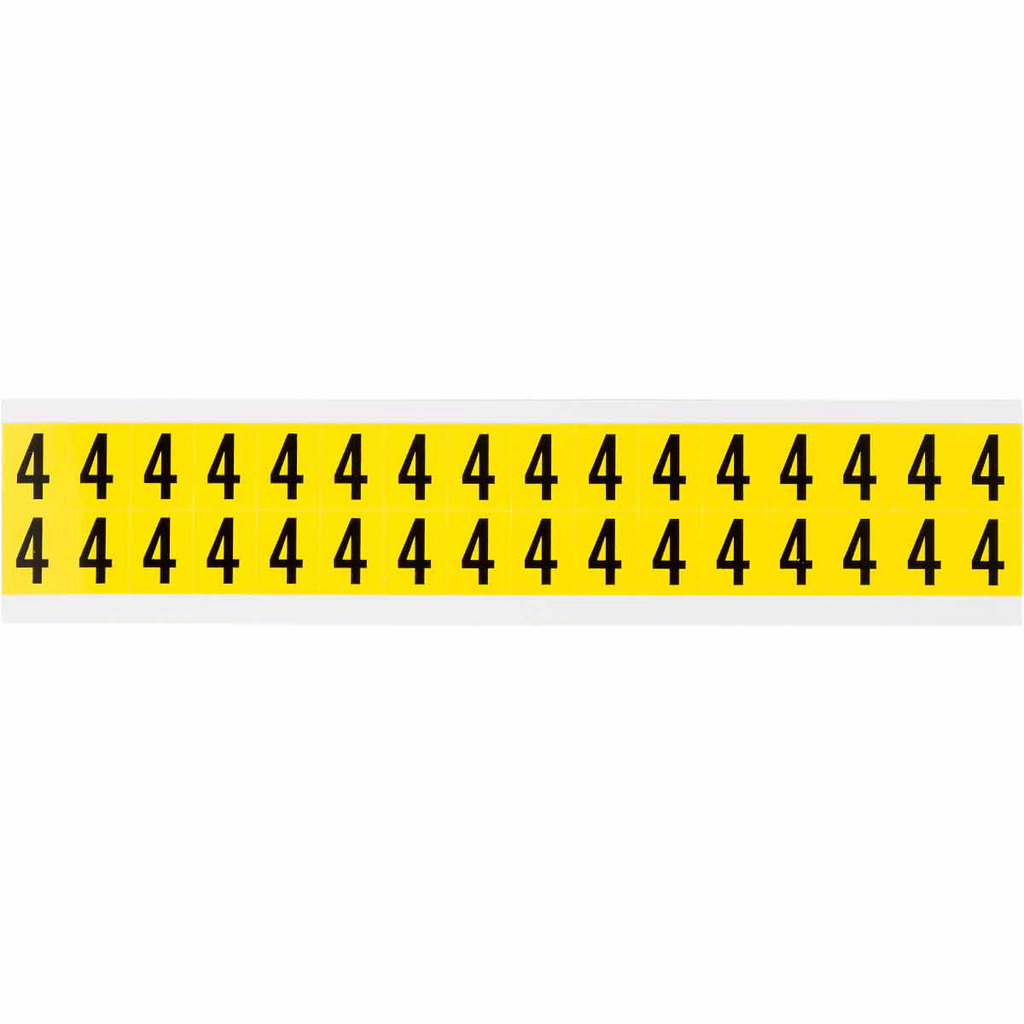 Product image for Brady 3420-4 3420 Series Repositionable Number and Letter Labels, 4