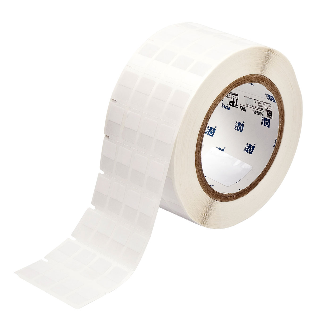 Product image for Brady THT-80-427-5 Self-Laminating Vinyl Wire and Cable Labels, 0.75" H x 0.5" W, Roll of 5000 Labels