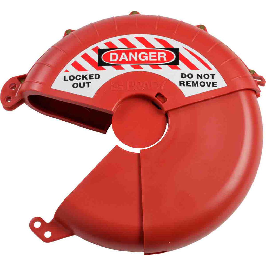Product image for Brady 148647 Collapsible Gate Valve Lockout Device, 7-13" Diameters