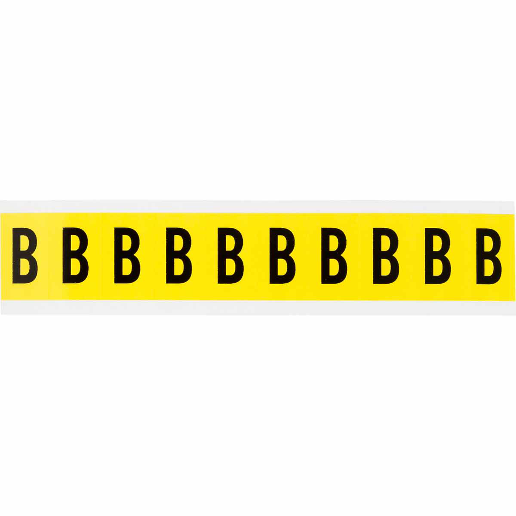 Brady 3430-B 3430 Series Repositionable Number and Letter Labels, B Product image for Brady 3430-B 3430 Series Repositionable Number and Letter Labels, B