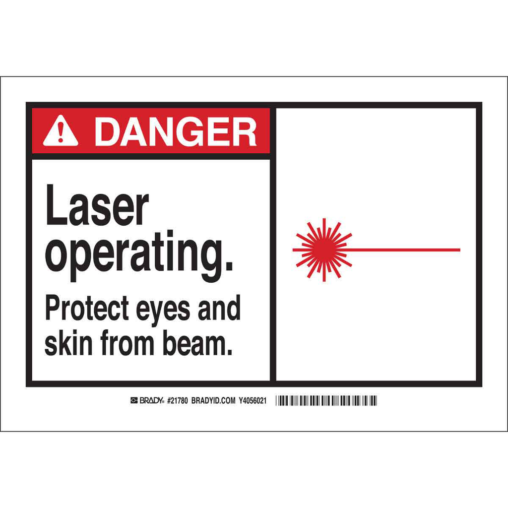 BRADY 83908 Sign,B302,5x3.5,Bk/Rd/W BRADY 83908 Sign,B302,5x3.5,Bk/Rd/W