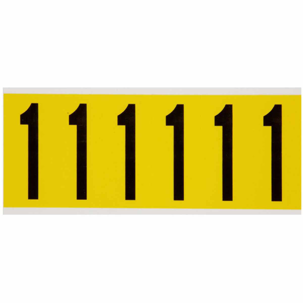 Product image for Brady 3450-1 3450 Series Repositionable Number and Letter Labels, 1