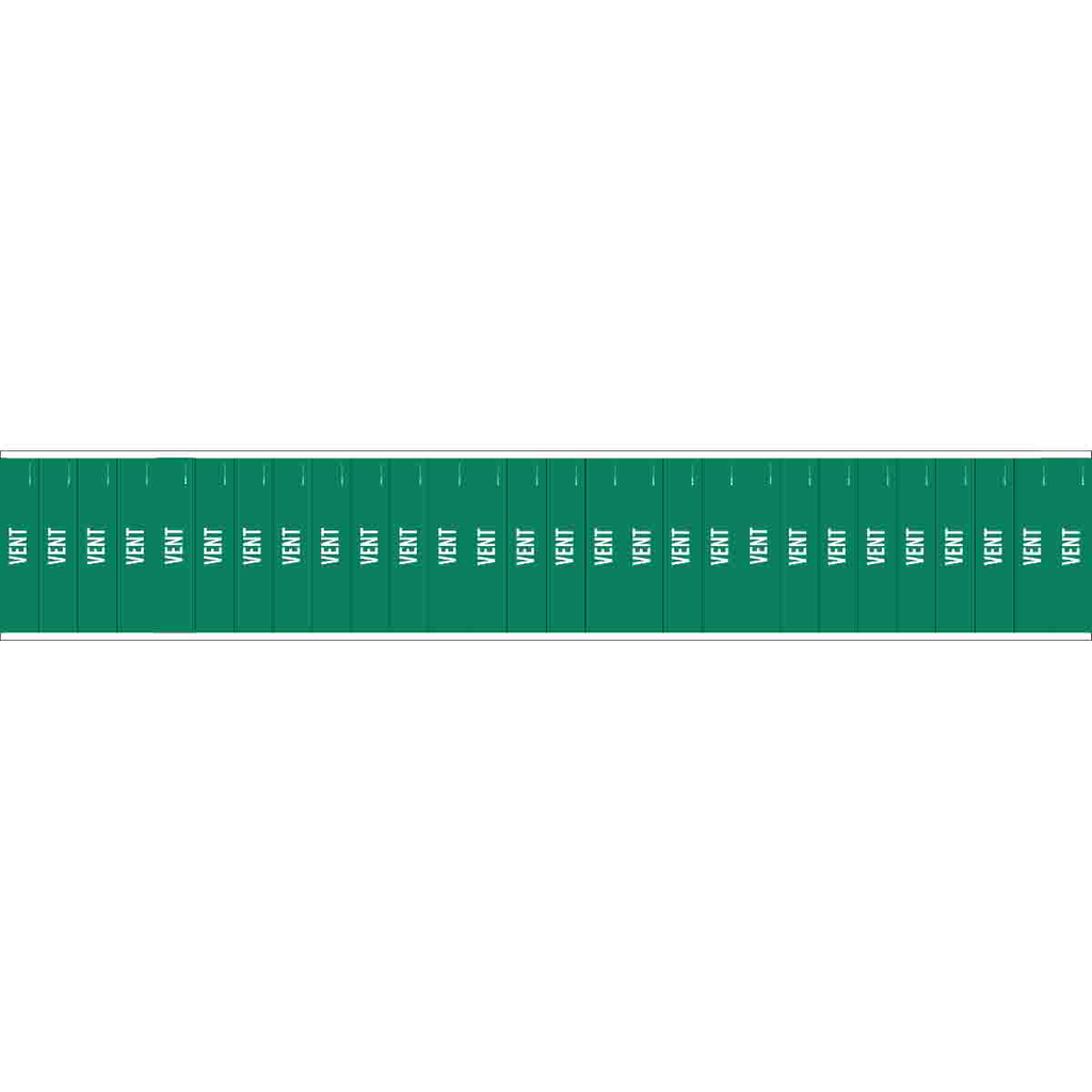 Brady 91979 1/2 x 2-1/4 Inch White/Green Vinyl Pipe Marker Brady 91979 1/2 x 2-1/4 Inch White/Green Vinyl Pipe Marker