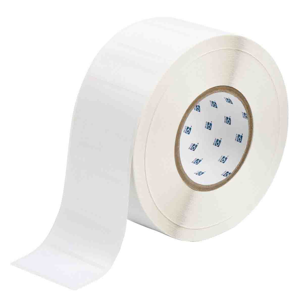 Product image for Brady THT-7-422-3 Glossy Polyester Labels, 1.25" H x 2.75" W, Roll of 3000 Labels