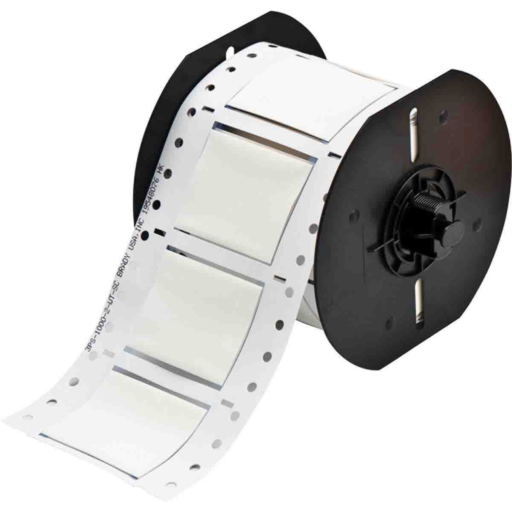 Product image for Brady B33-1000-2-342 B33 Series PermaSleeve Single-sided Polyolefin Wire Marking Sleeves, 1" Dia x 2" W, White