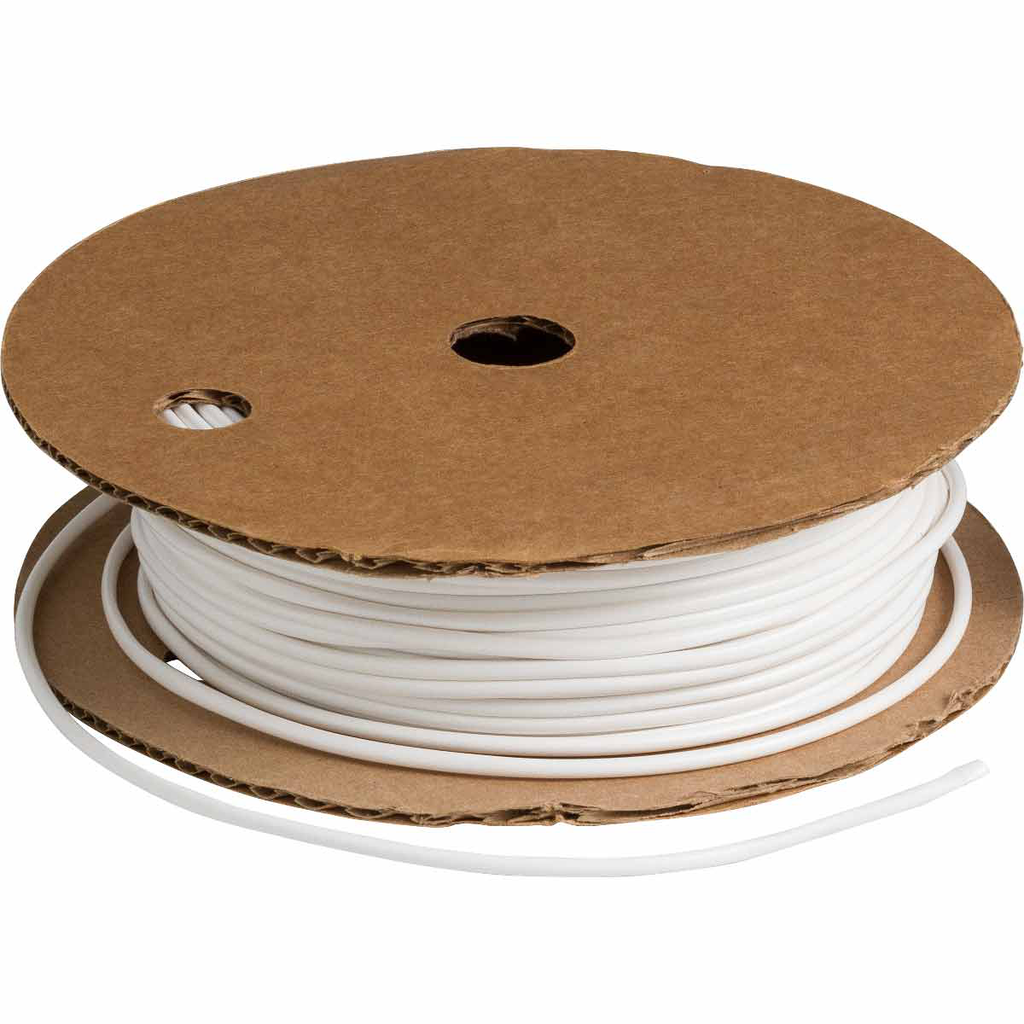 Product image for Brady PVC-11 BRADYMARK Series PVC Tubing: Vinyl, White, 0.101" Dia x 100' L