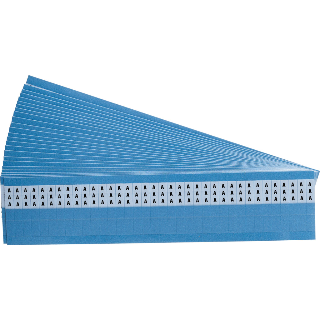 Product image for Brady SLF-A-PK Self-laminating Wire Markers, Vinyl, Legend: A