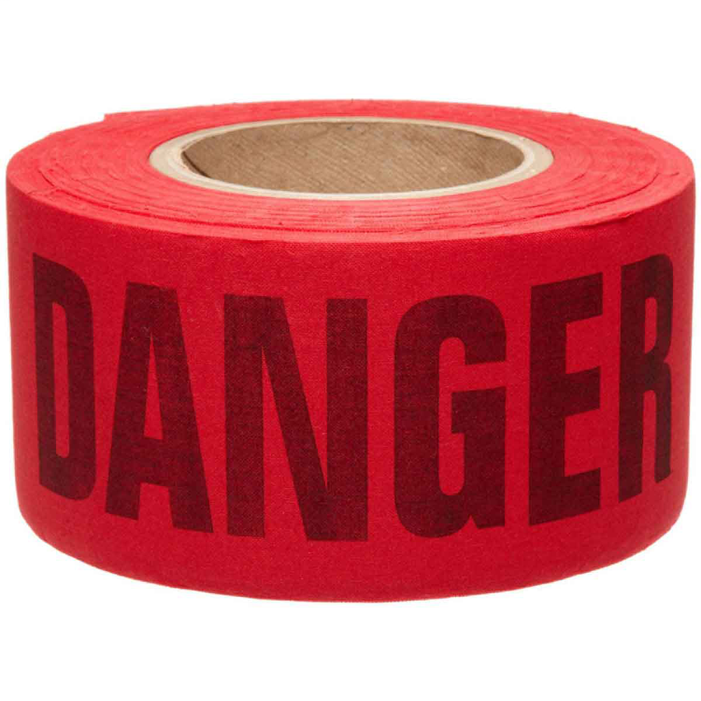 Brady 91084 3 Inch x 50 Yard Black/Red Woven/Biodegradable Cotton Re-Pulpable Barricade Tape Brady 91084 3 Inch x 50 Yard Black/Red Woven/Biodegradable Cotton Re-Pulpable Barricade Tape