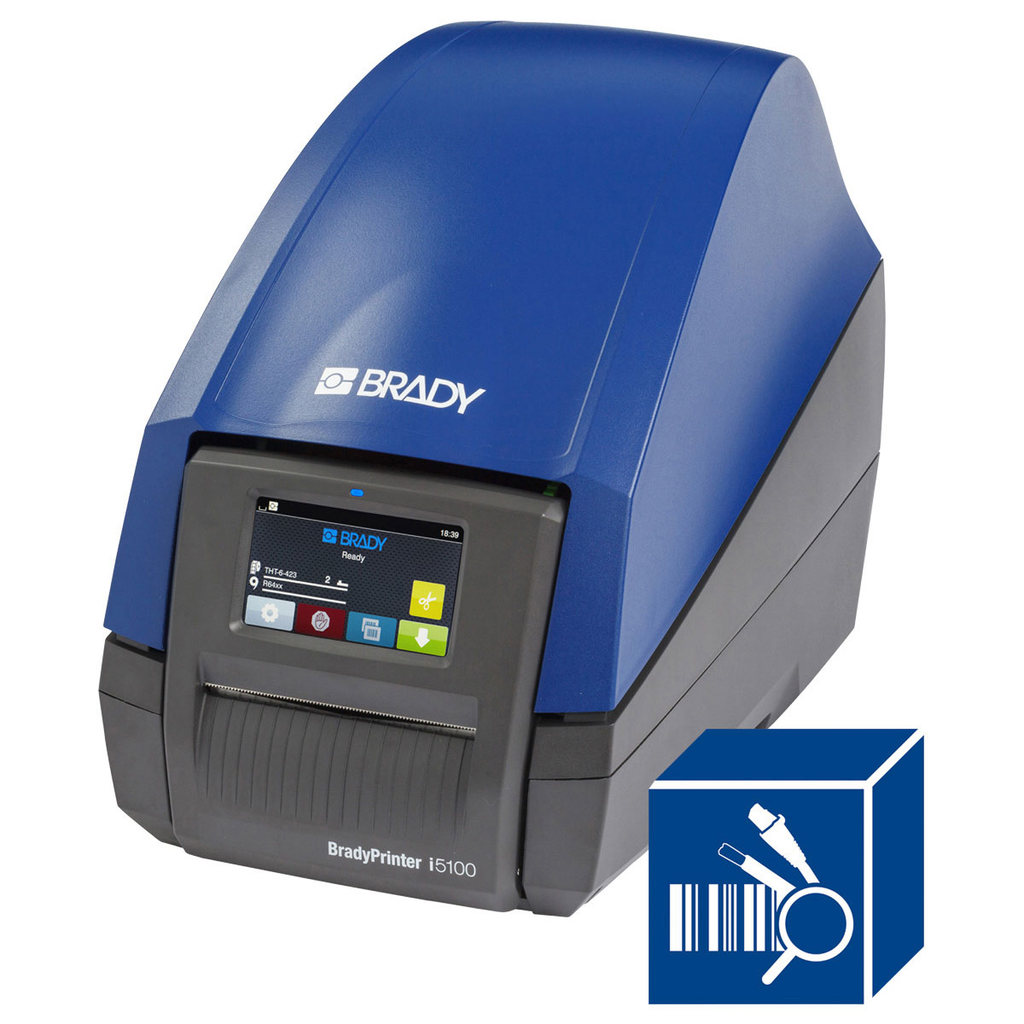 Product image for Brady 149453 BradyPrinter i5100 300dpi Industrial Label Printer Autocut Model with PWID Suite