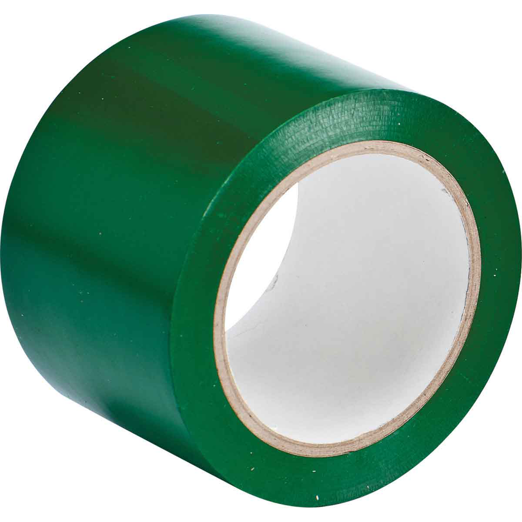 Product image for Brady 58252 Marking Tape Roll - Abrasion Resistant Vinyl, Solid Color, Green, 3"