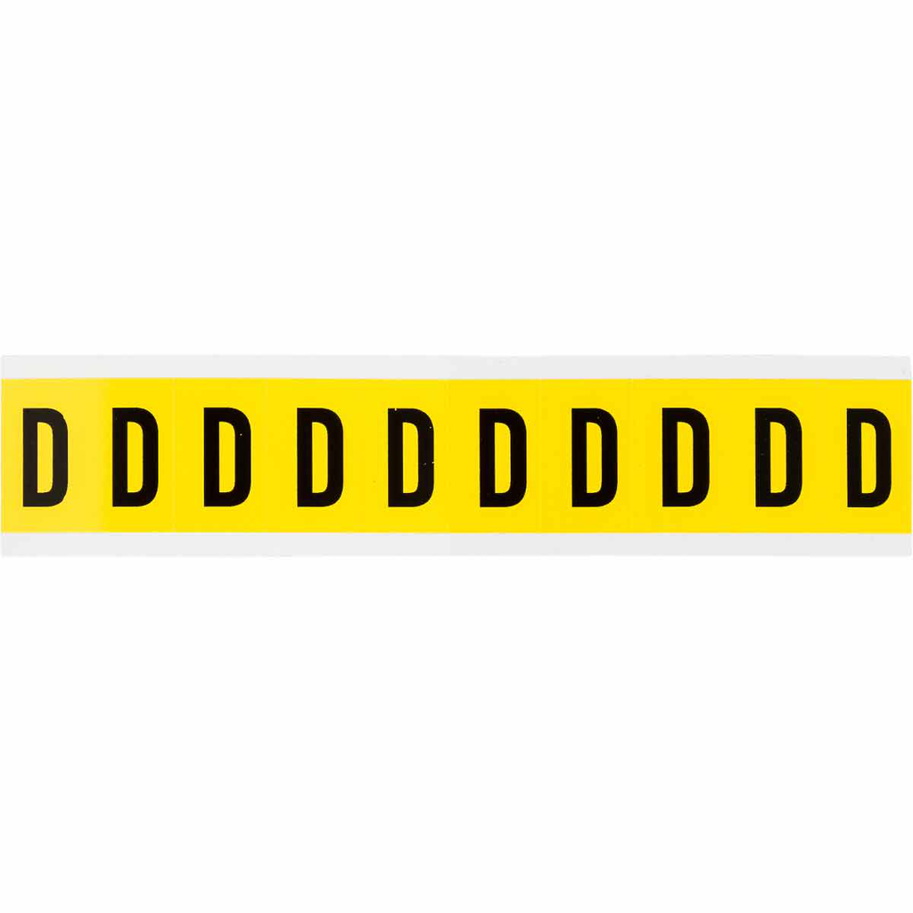 Product image for Brady 3430-D 3430 Series Repositionable Number and Letter Labels, D