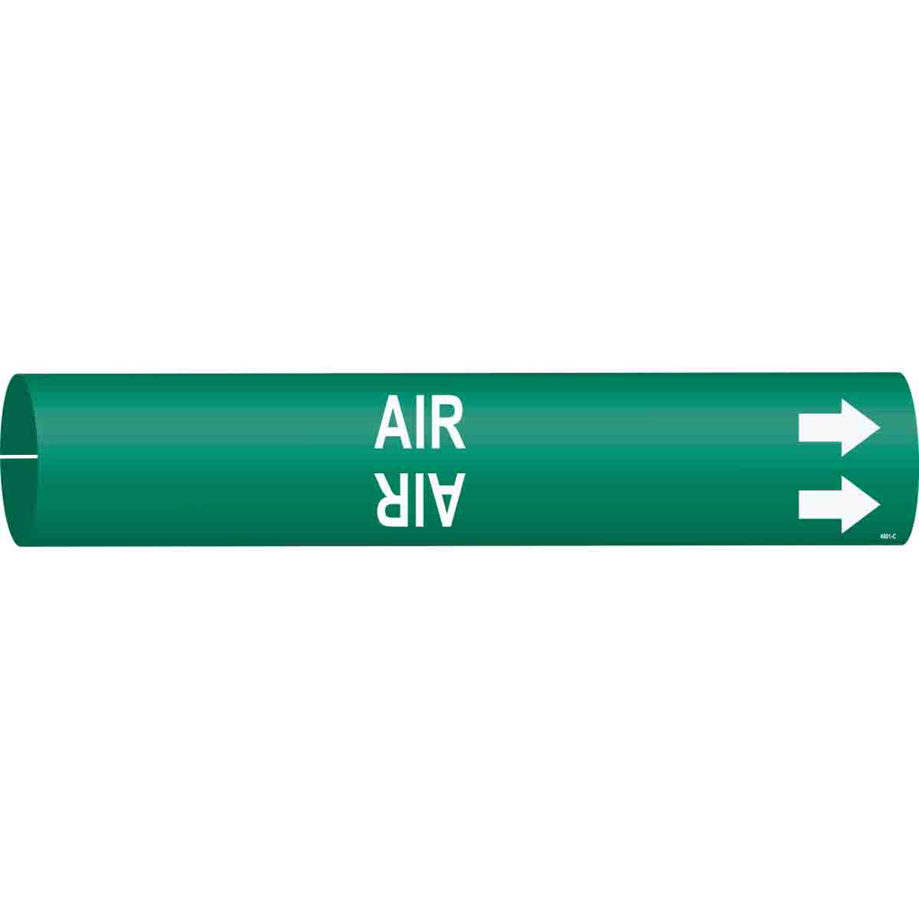 BRADY 4001-C PIPE MARKER, AIR/GRN/S BRADY 4001-C PIPE MARKER, AIR/GRN/S