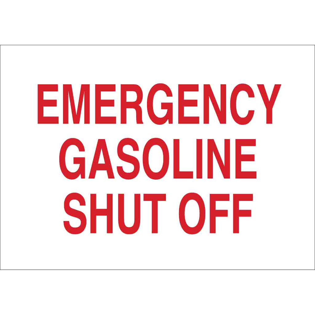BRADY 85236 Sign,B302,10x7,EMERGENC BRADY 85236 Sign,B302,10x7,EMERGENC
