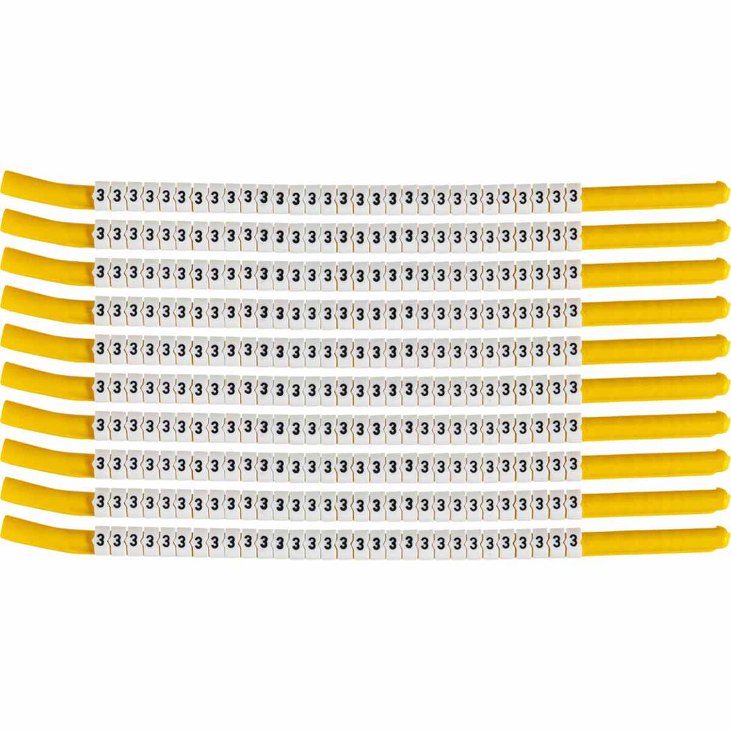 BRADY SCN18-3 Wire Mkr,ClipSlv,3,SC BRADY SCN18-3 Wire Mkr,ClipSlv,3,SC