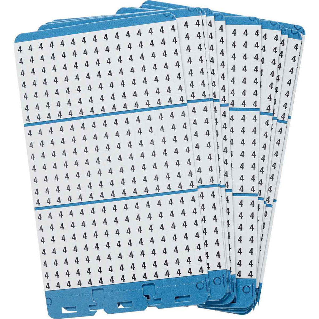 Product image for Brady PWM-4 Porta-Pack Wire Marker Book Refill - Repositionable Vinyl Cloth, Legend 4