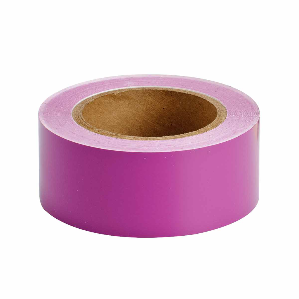 Product image for Brady 36313 Solid Color Banding Tape for Pipe Marking - Roll Form, Indoor/Outdoor Industrial Vinyl, Purple, 2" x 30 Yd