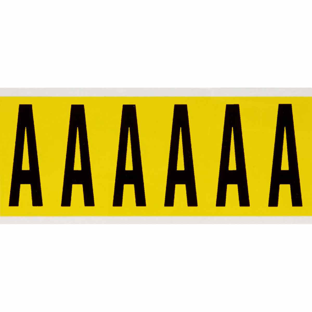 Product image for Brady 3450-A 3450 Series Repositionable Number and Letter Labels, A