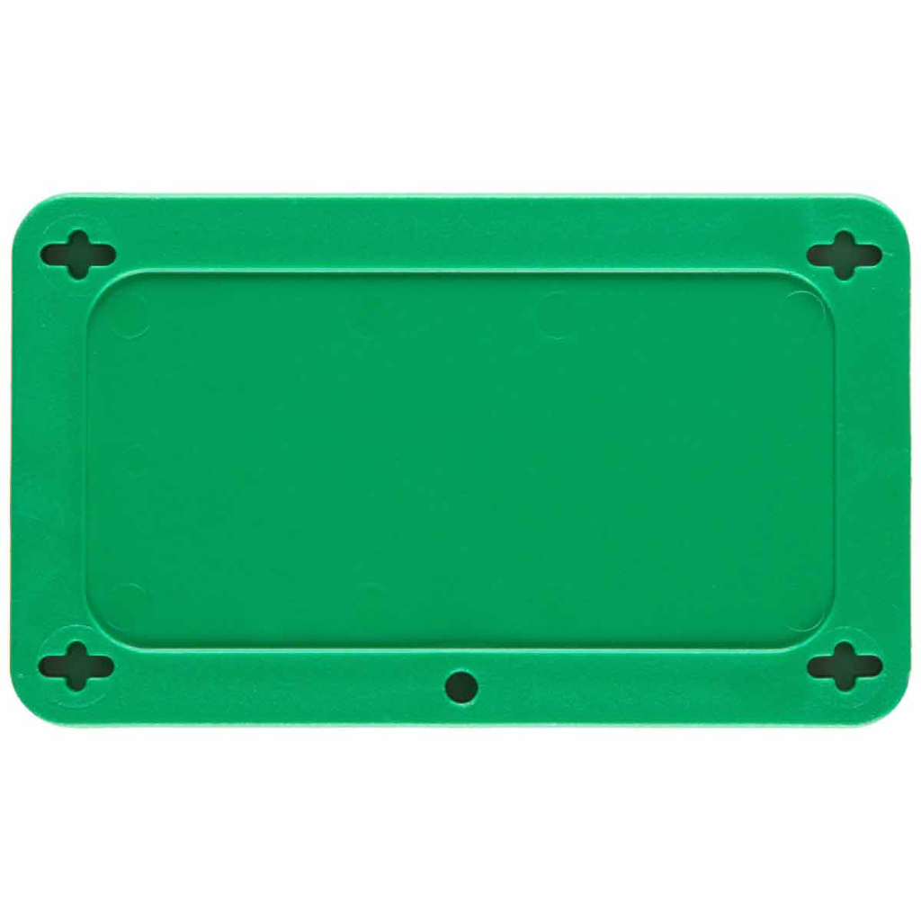 Product image for Brady 41928 Blank Valve Tags, 2.2" H x 3.7" W, Plastic, Green