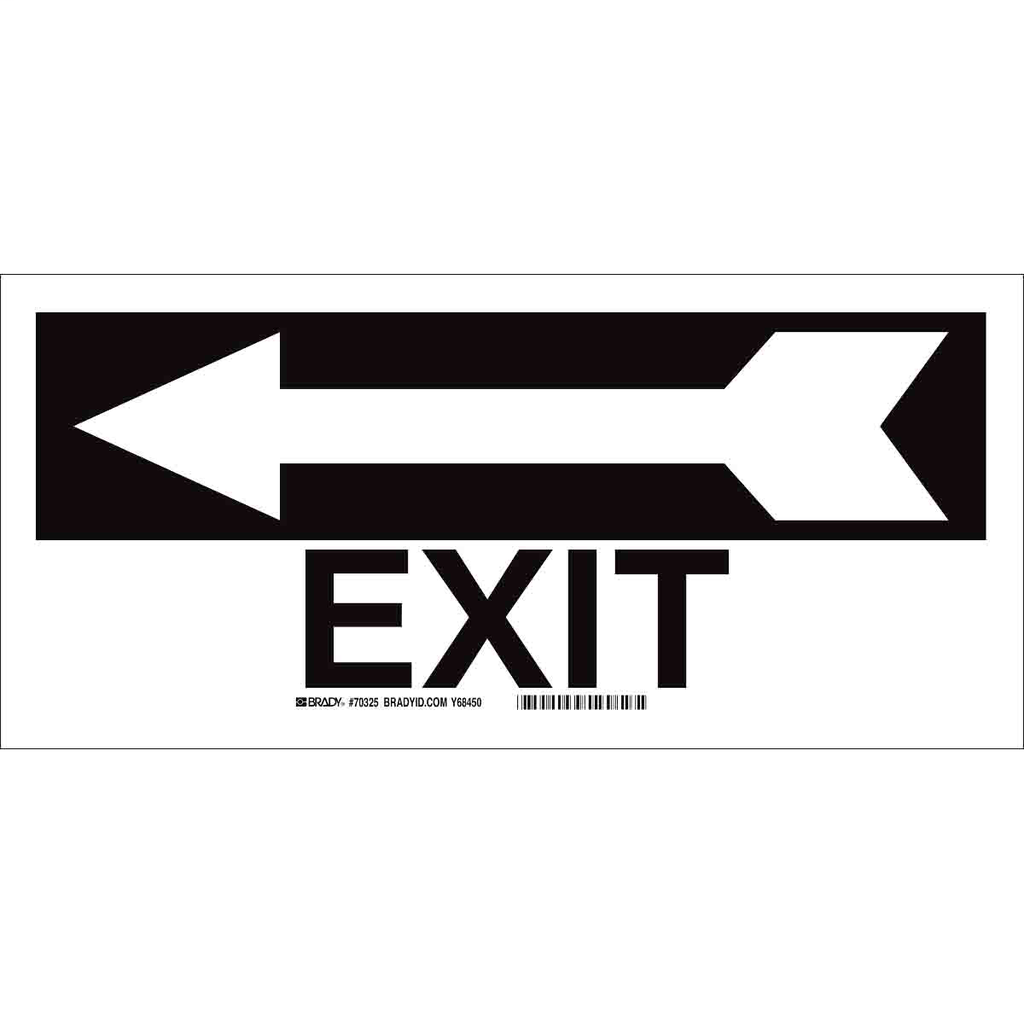 BRADY 70325 Sign,B120,14x6.5,Wt/Bk, BRADY 70325 Sign,B120,14x6.5,Wt/Bk,