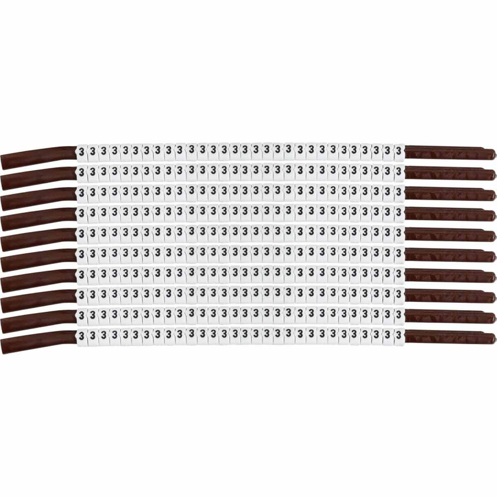 Product image for Brady SCN15-3 ClipSleeve Wire Markers Size 15 Nylon 14 AWG - 12 AWG, 3 Pack of 300 Each