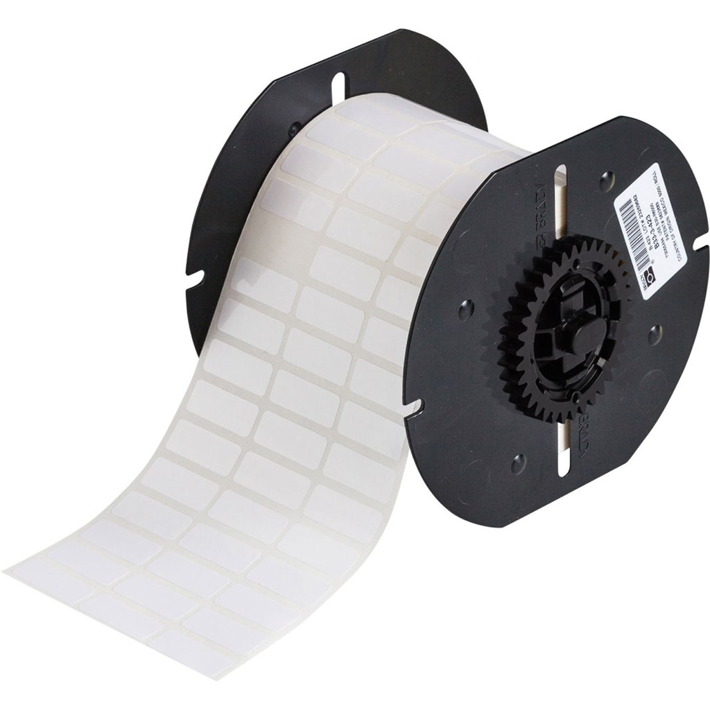 Brady B33-3-423 B33 Series White Polyester Labels, 0.375" H x 1" W Product image for Brady B33-3-423 B33 Series White Polyester Labels, 0.375" H x 1" W