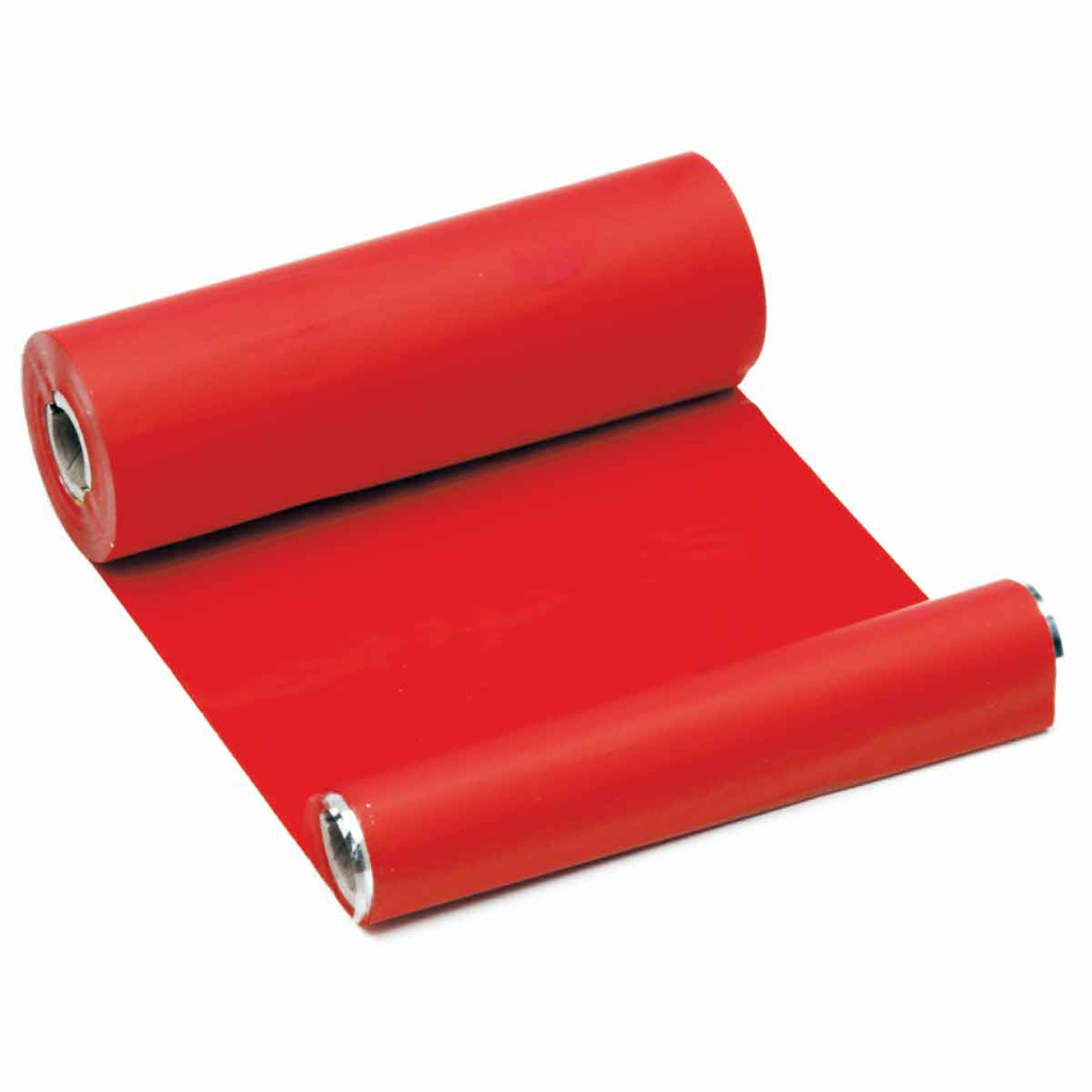 Product image for Brady 52045 MiniMark Series Printer Ribbon, Pack of 2 Rolls, Red, 4.4" W x 290' L
