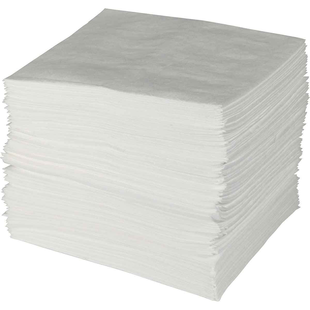Product image for Brady ENV100 ENV™ Oil Only Absorbent Pads - Heavy Weight, 15" x 19", Absorbency Capacity 33 gal
