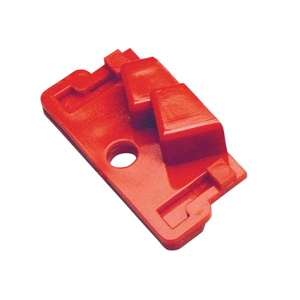 Product image for Brady BL01 Circuit Breaker Switch Lockouts 0.8 in H x 2.25 in W x 1.1 in D Polycarbonate Red