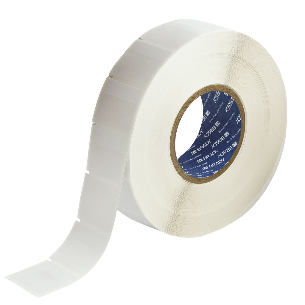 Product image for Brady THT-121-427-2.5 Self-Laminating Vinyl Wire and Cable Labels, 1.5" H x 1.75" W