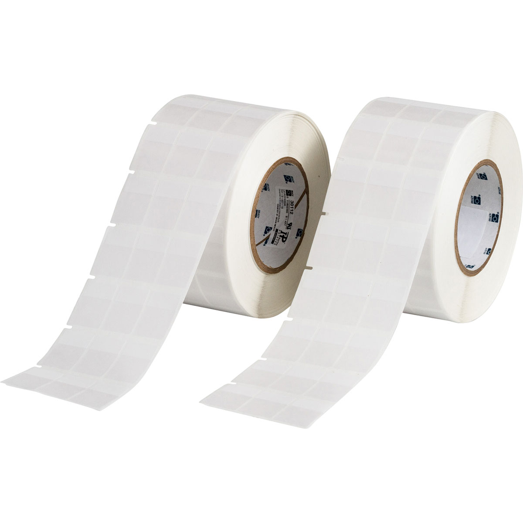 Brady THT-9-427-10 10000/Roll 1.0 x 1.437 Inch Vinyl White Matte Cable Marker Label Roll with Tail Brady THT-9-427-10 10000/Roll 1.0 x 1.437 Inch Vinyl White Matte Cable Marker Label Roll with Tail