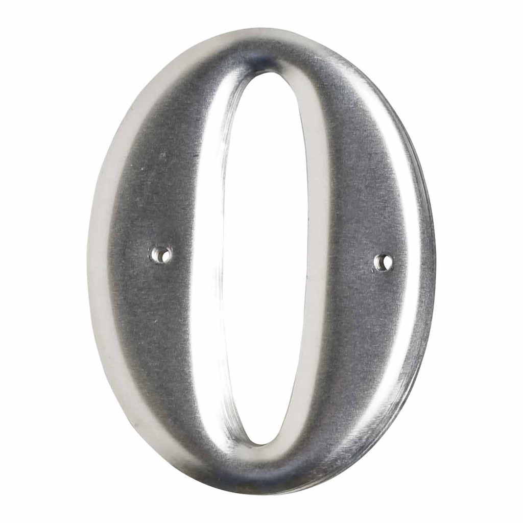 Product image for Brady 1600-0 1600 Series Permanent Aluminum Embossed Number and Letter Labels, 0