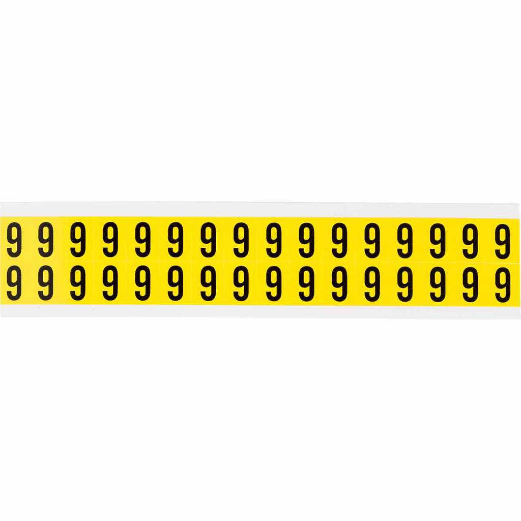 Product image for Brady 3420-6 3420 Series Repositionable Number and Letter Labels, 6