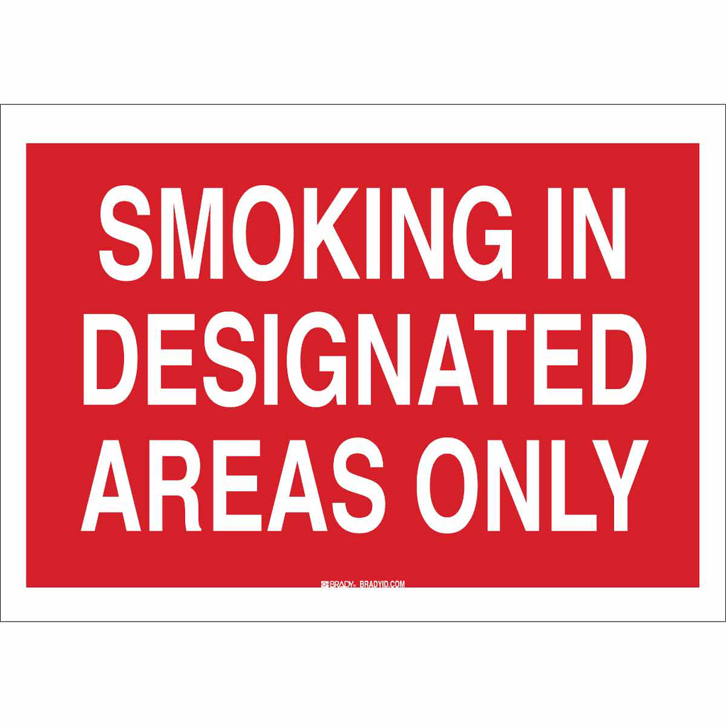 BRADY 88467 Sign,B302,10x7,Rd/Wt,SM BRADY 88467 Sign,B302,10x7,Rd/Wt,SM