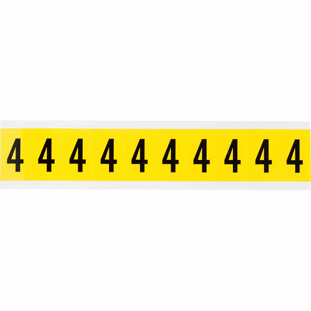 Product image for Brady 3430-4 3430 Series Repositionable Number and Letter Labels, 4