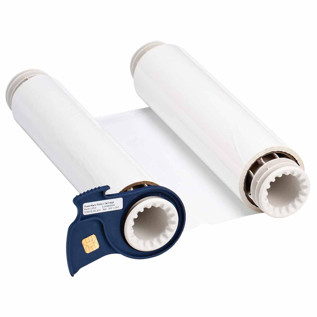 Product image for Brady 13513 BBP85 Series R10000 Printer Ribbon, Roll of 200', White, 6.25" W