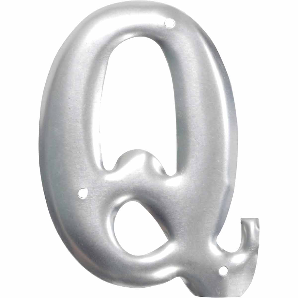 Product image for Brady 1600-Q 1600 Series Permanent Aluminum Embossed Number and Letter Labels, Q