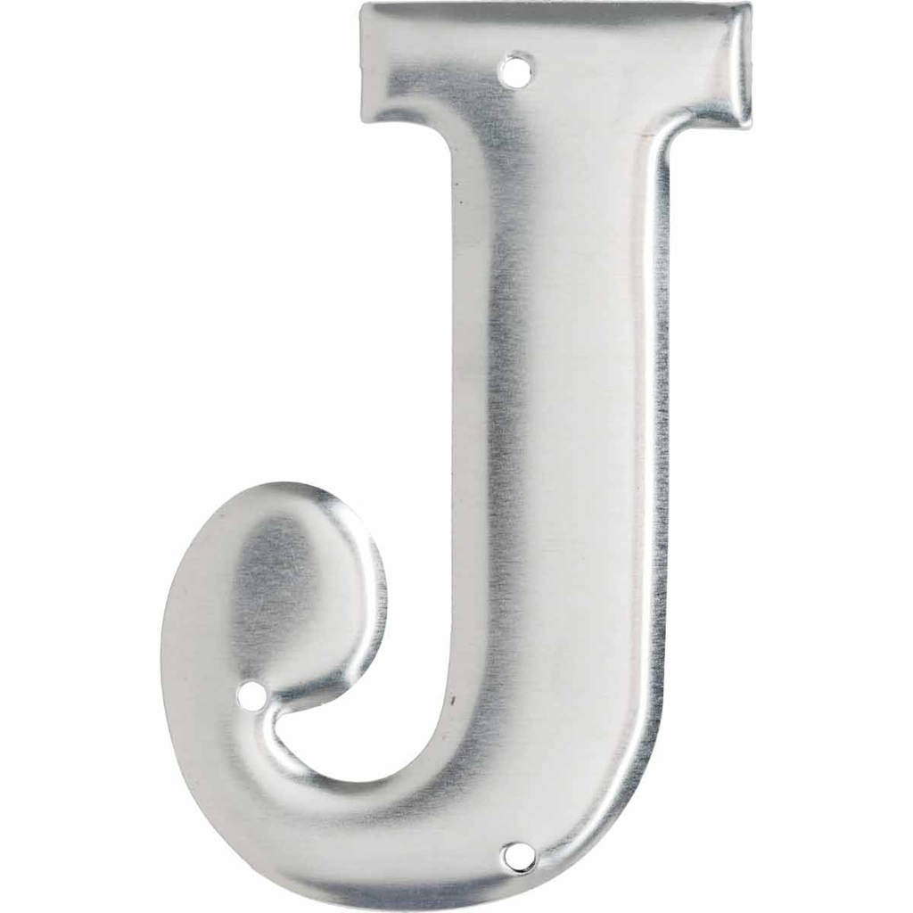 Product image for Brady 1600-J 1600 Series Permanent Aluminum Embossed Number and Letter Labels, J