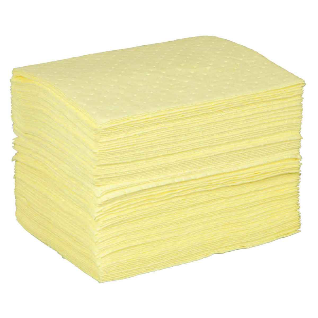 Product image for Brady BPH100 BASIC® Chemical Absorbent Pads - Heavy Weight, 15" x 17", Absorbency Capacity 20 gal