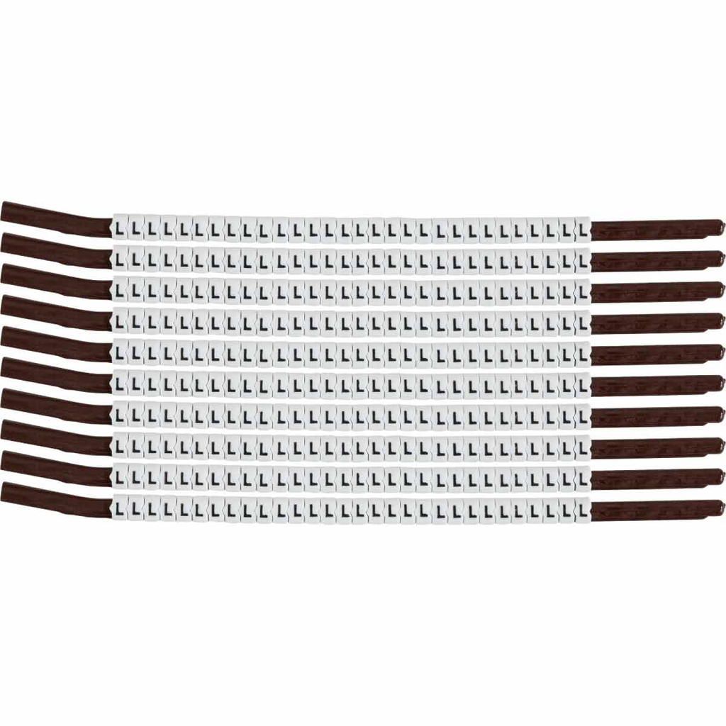 Product image for Brady SCN15-L ClipSleeve Wire Markers Size 15 Nylon 14 AWG - 12 AWG, L Pack of 300 Each