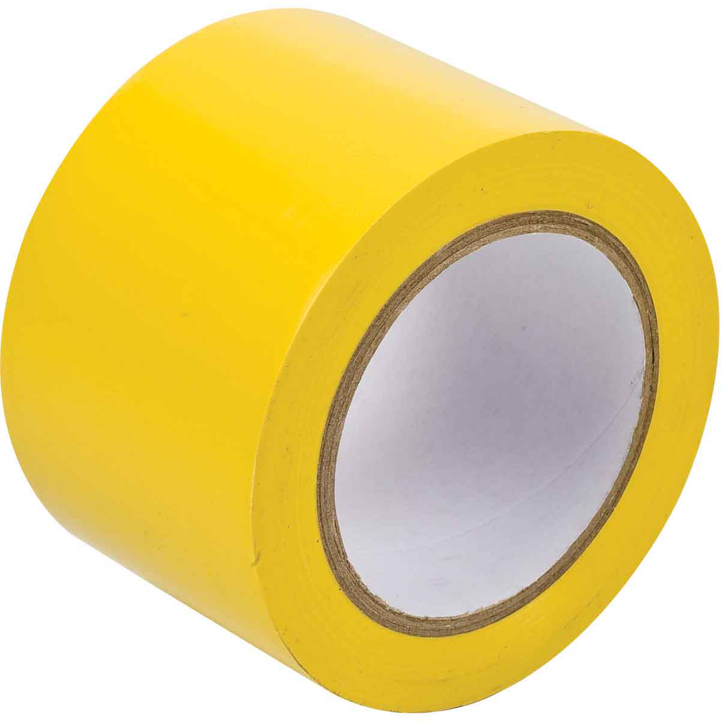 Product image for Brady 58250 Marking Tape Roll - Abrasion Resistant Vinyl, Solid Color, Yellow, 3"