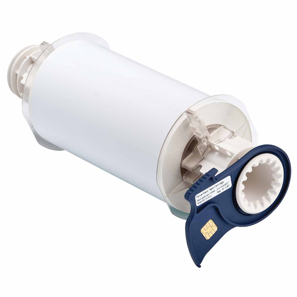 Product image for Brady 13549 BBP85 Series Indoor-Outdoor Vinyl Labels, 6" W x 50' L, White