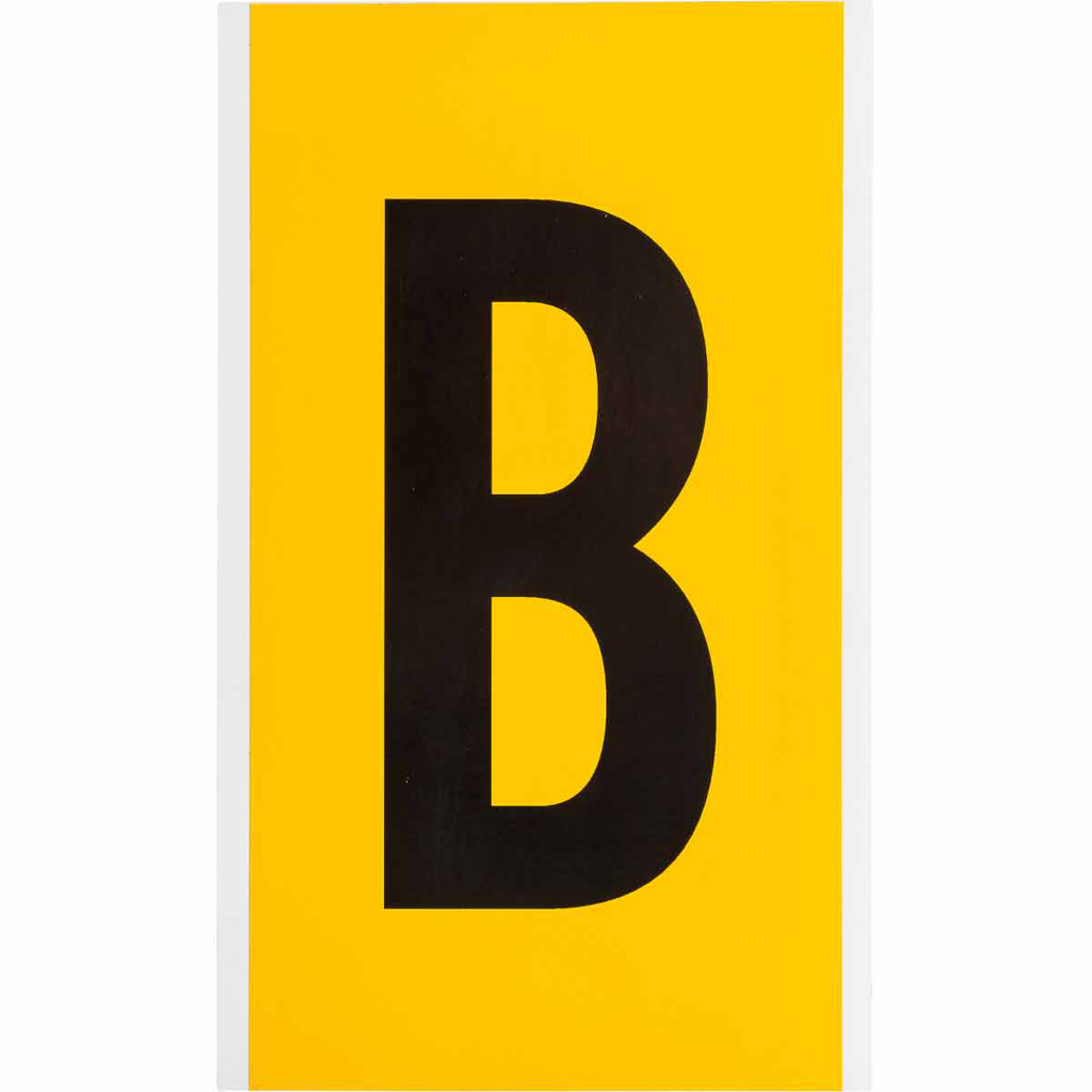 BRADY 1570-B Label,15 Series,6"H,Bk BRADY 1570-B Label,15 Series,6"H,Bk