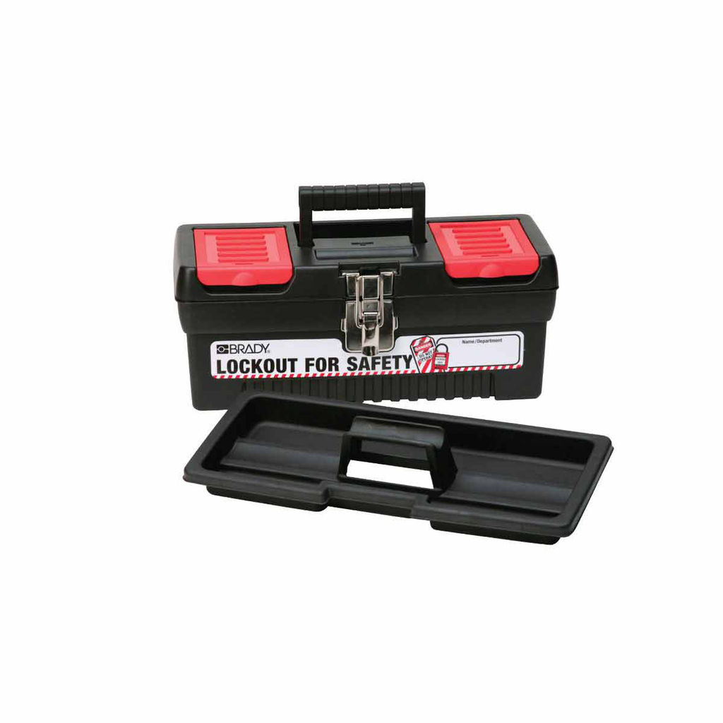Product image for Brady 105905 Portable Lockout Tagout Station Boxes 7.1 in H x 14 in W x 5.5 in D